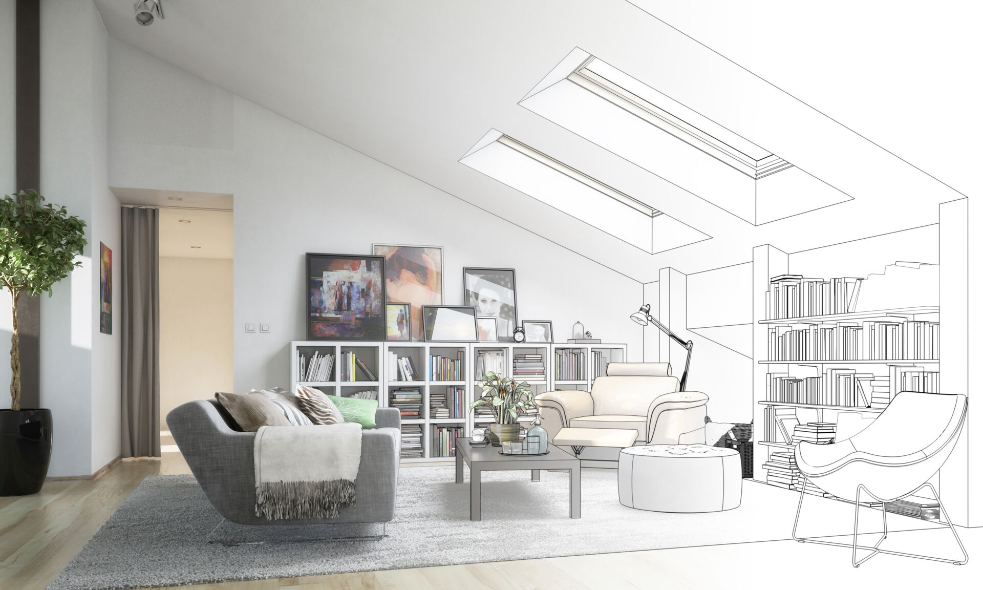 Entwurfsplanung durch Architekten für Wohnungsbau