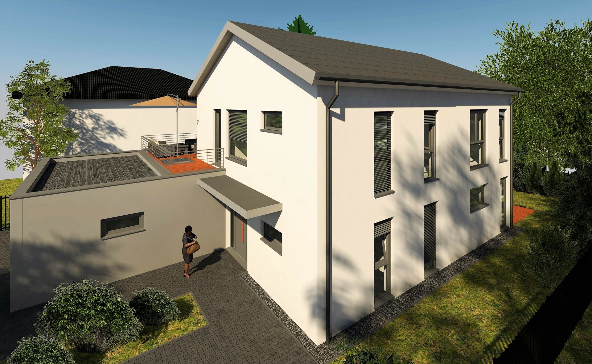 Villa Honigmann - Fassade Seitenansicht